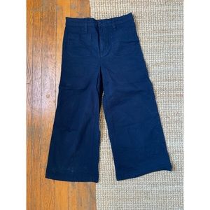 J Crew Point Sur Wide Leg Crop Pant